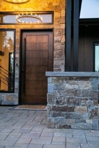 Moose Mountain Ledge Thin Veneer project - front entryway 3