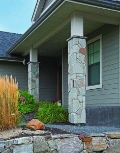 Grigio Fieldstone Thin Veneer project