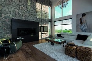 Grigio Fieldstone Thin Veneer project