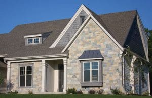 Grey-Buff Chateau Castlestone Thin Veneer project