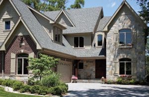 Grey-Buff Chateau Castlestone Thin Veneer project