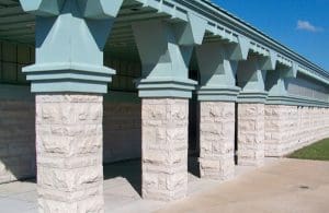 Hand Rockfaced Lannon Castlestone Thin Veneer project