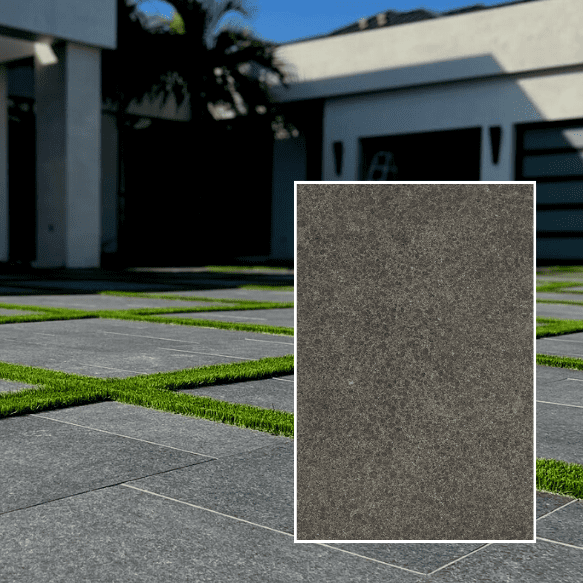 Basalt Black Porcelain Pavers