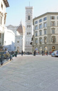Bucine Bluestone Pavers Flamed and Picked Plazas Tornabuoni Florence Italy