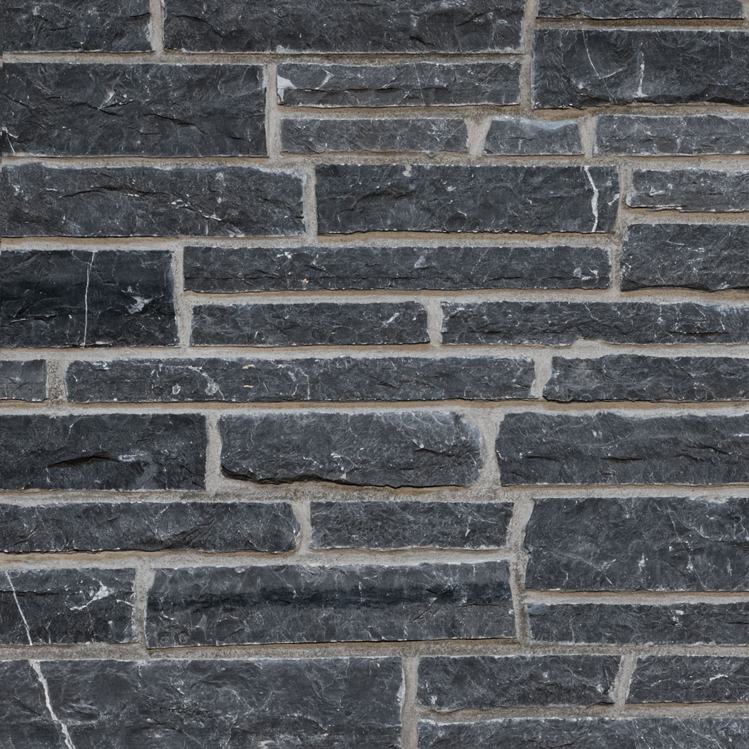 Black Rundle Ledgestone Thin Veneer